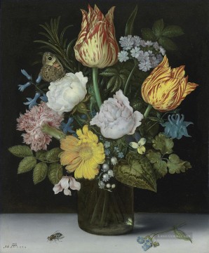 heiliger ambrosius Ölbilder verkaufen - Blumen und Insekten Ambrosius Bosschaert